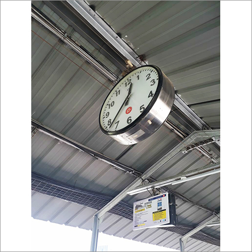 2 Faced Railway Station Clock