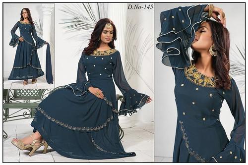 Georgette Designer Girls Gowns