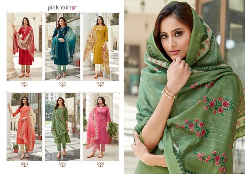 Washable Vogue Vol 5 By Pink Mirror Viscose With Embroidery Kurtis Catalog