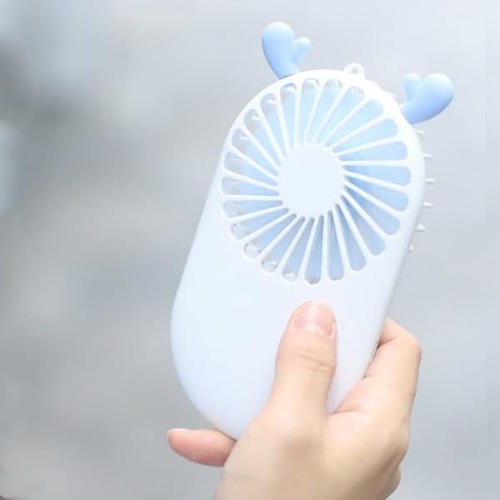 Pocket Fan Cartoon Usb Rechargeable Handheld Mini Fan