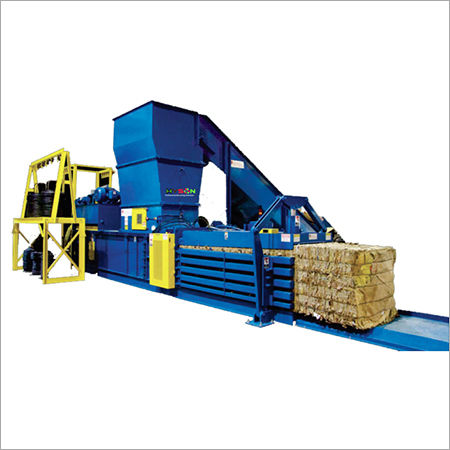 Horizontal Auto Tying Baling Press - Color: Blue