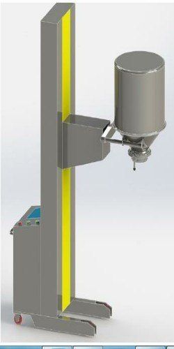 Moveable Hoist Bin Lifter