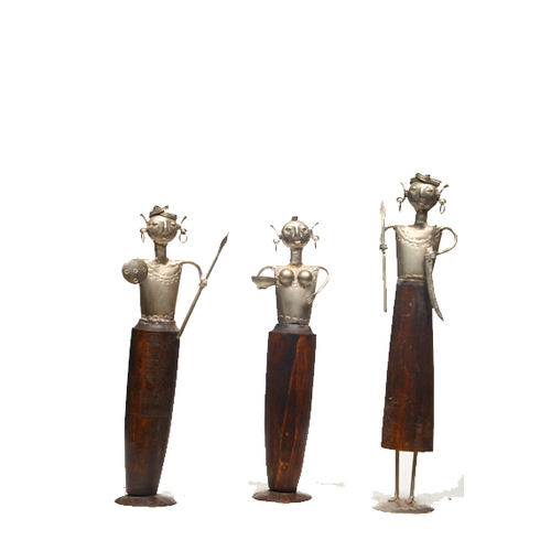 Wood and Metal Dolls