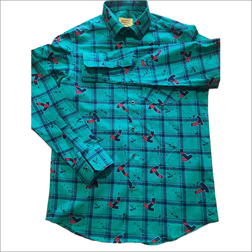 Mens Cotton Printed Shirt - Cotton, Full Sleeves, Printed Design | Washable and Comfortable for Everyday Wear
