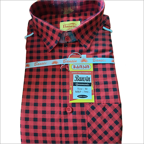 Washable Mens Printed Cotton Shirt