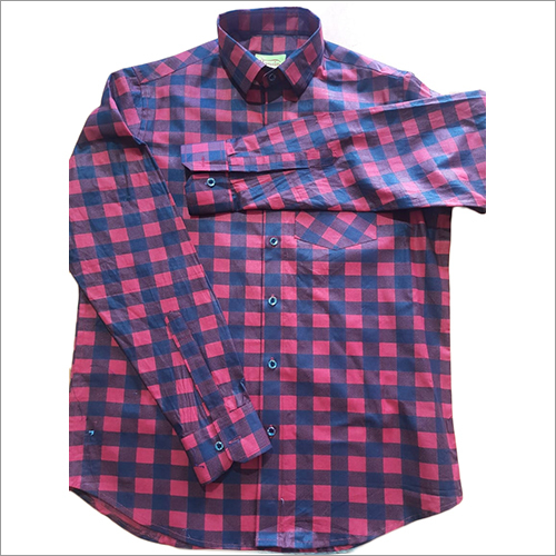 Mens Full Sleeves Cotton Check Shirt - Cotton Material Multi-Color Check Design | Washable Full Sleeve Style Suitable for All Seasons