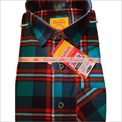 Mens Pure Cotton Check Shirt - Cotton, Full Sleeves, Check Print | Washable, Stylish Design for Everyday Wear
