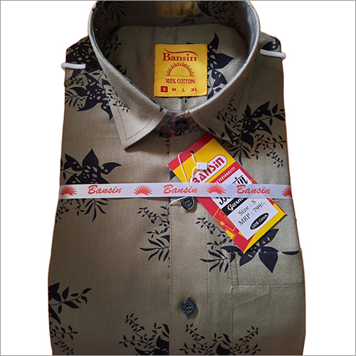 Washable Mens Fancy Printed Cotton Shirt