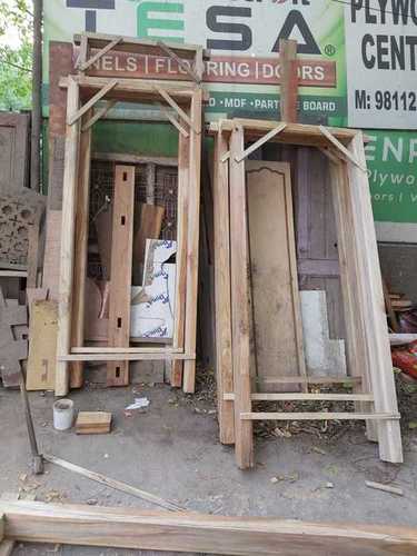 wooden door frame