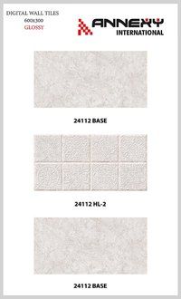 White Glossy Ceramic Tiles 300x600 mm