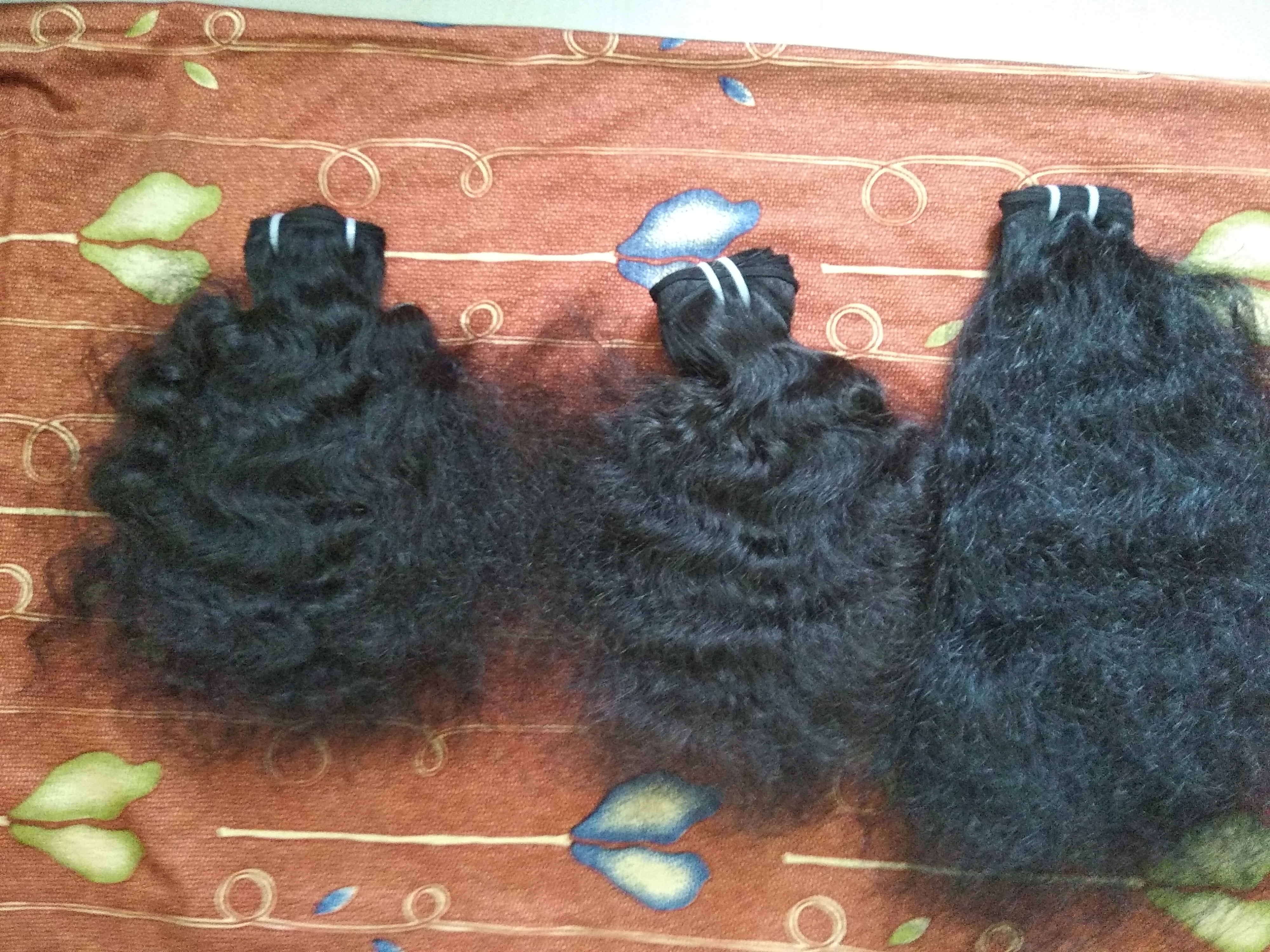 New Collections Raw Indian Curly Virgin Human Hair Extensions