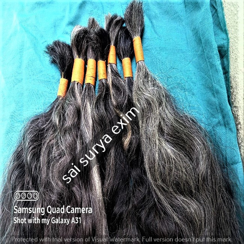 FACTORY PRICE INDIAN VIRGIN UNPROCESSED GRAY HAIR EXTENSIONS