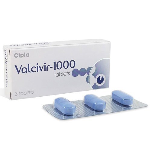 Valcivir Tabs - 1000 mg Valacyclovir Tablets | Antiviral Treatment for Genital Herpes Cold Sores and Shingles Safe for Adults