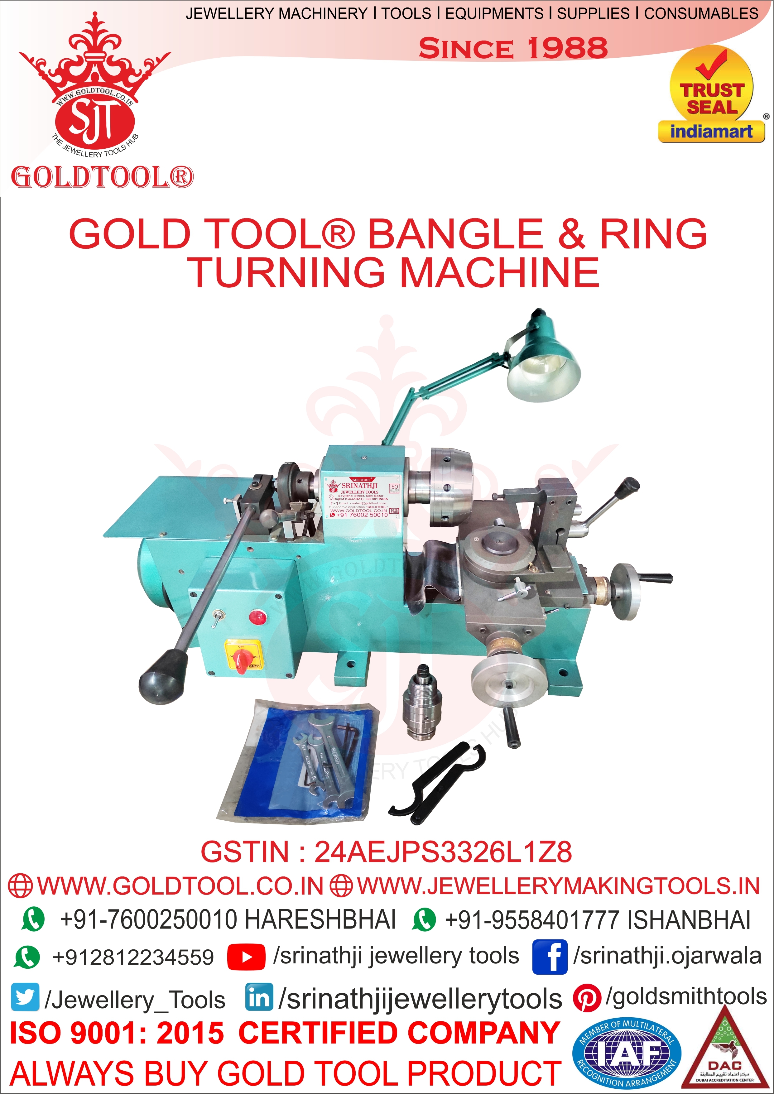 Gold Tool Bangle Ring Turning Machine
