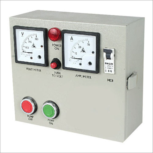 Submersible Pump Control Panel Base Material: Metal Base By Bagga Electricals