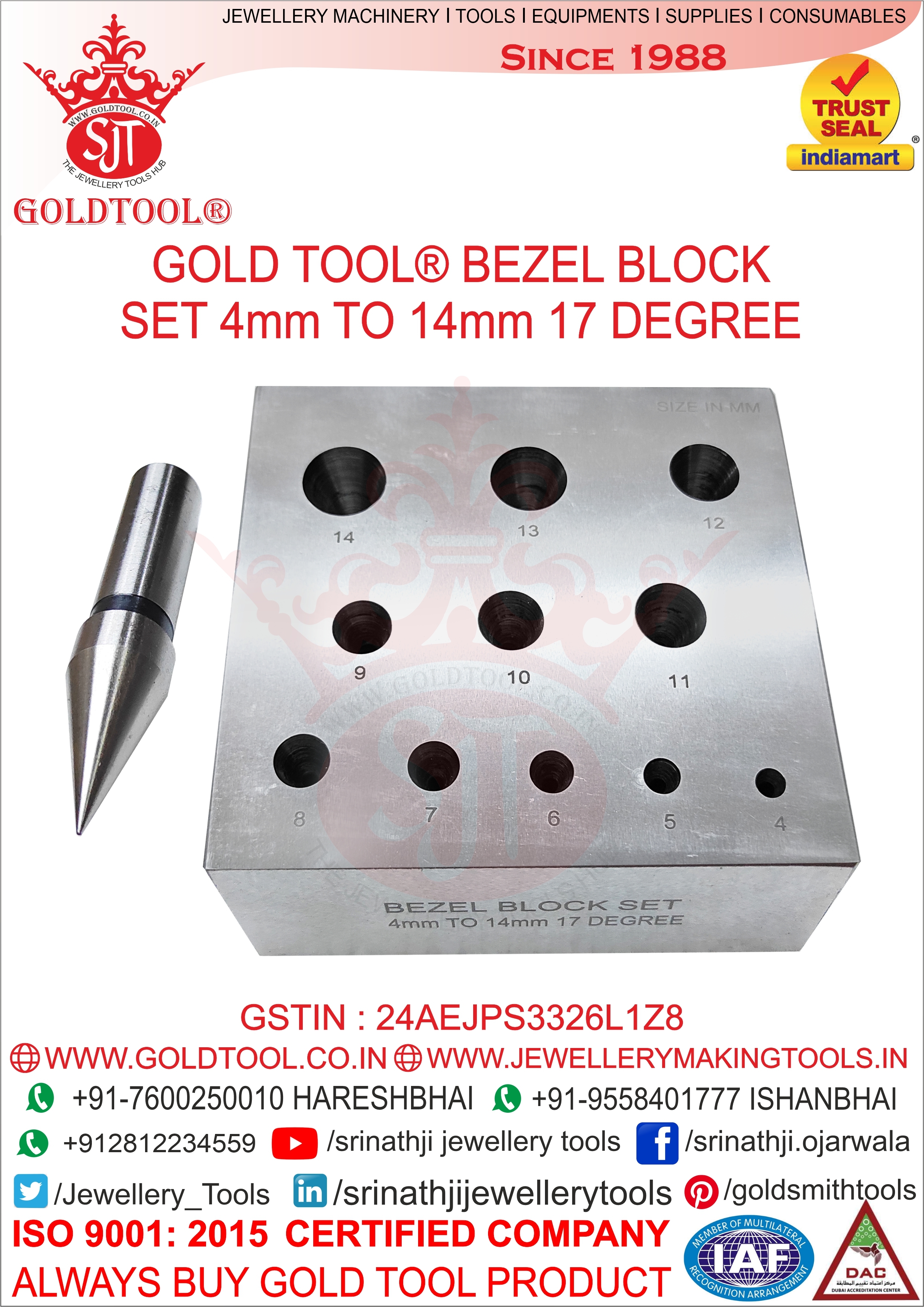 Gold Tool Bezel Block Set
