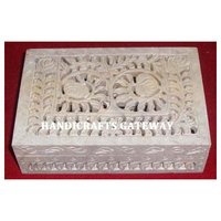 Handmade Natural Soapstone Jewelry Gifts Box