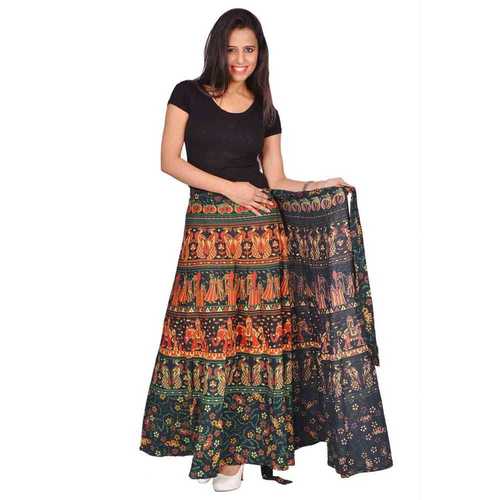 Multi Color Wrap Around Skirt
