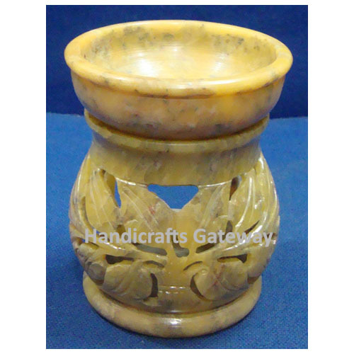 All Soapstone Colors Will Be Vary Antique Design Natural Stone Aroma Oil Lamp