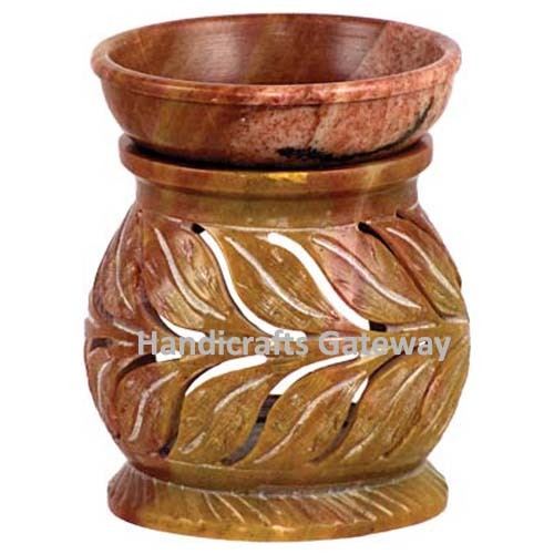 Indian Soapstone Aroma Oil Lamp
