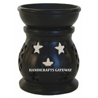 Handmade Black Aroma Oil Diffuser / Lamp