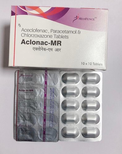 Aceclofenac + Paracetamol + Chlorzoxazone Tablets