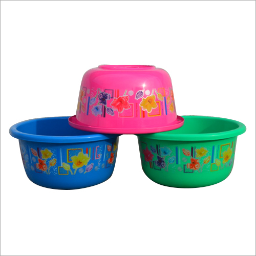 Konark Print Plastic Water Tub