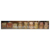 Indian Assorted Design Natural Soapstone Aroma Oil Lamp, Handmade Stone Oil Burner