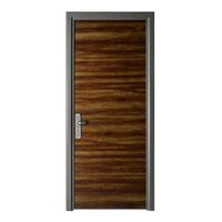 Galvanized Steel Door - Color: Grey Wooden Finish
