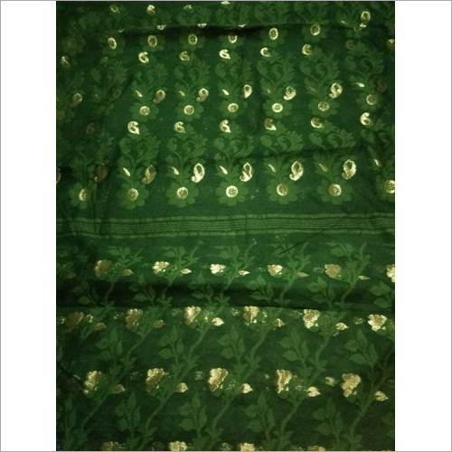 Ladies Dhakai Jamdani Saree - Cotton Silk Fabric, Vibrant Colors for Party and Daily Wear