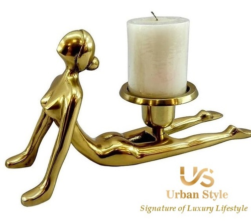 Angel Metallic Candle Holder