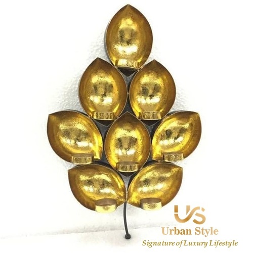 Candle Stand Metallic Wall Decor