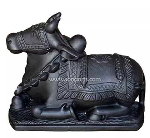 Black Marble Nandi Statue