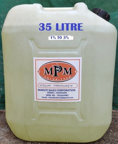 ( 1% To 3% ) 35 Liters Sodium Hypochlorite Solution