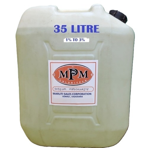 ( 1% To 3% ) 35 Liters Sodium Hypochlorite Solution - Boiling Point: 101 A C (214 A F; 374 K) (Decomposes)