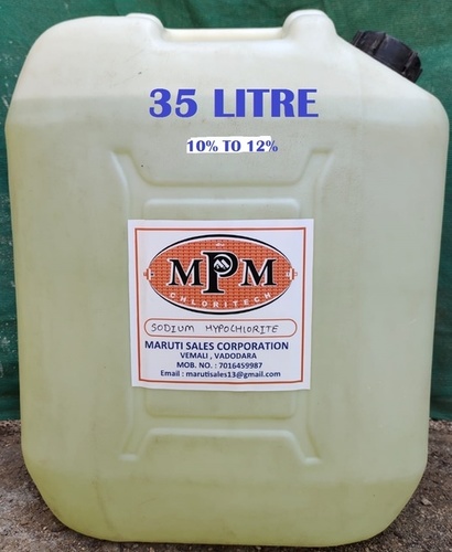 (10% To 12%) 35 Litre Sodium Hypochlorite Solution