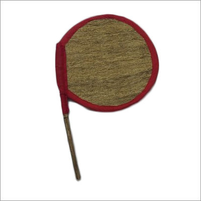 Brown Vetiver Manual Hand Fan