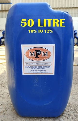 (10% To 12%) 50 Litre Sodium Hypochlorite Solution