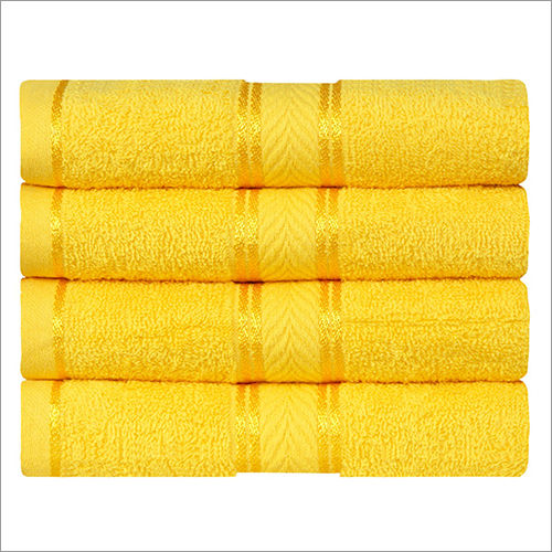 Yellow hand deals towels