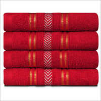 Red Hand Towel Set