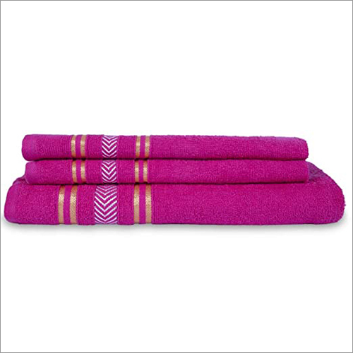 Plain Dyed Cotton Soft Towel Set