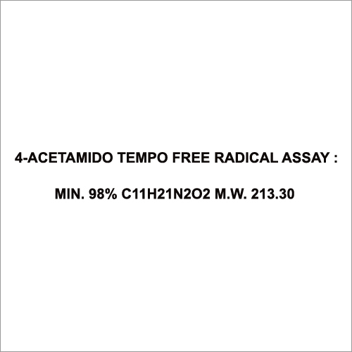 4-Acetamido Tempo Free Radical Assay  Min. 98% C11H21N2O2 M W 213.30