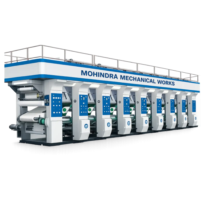 Rotogravure Machine - BOPP, Polyester, Aluminum Foil, PP, Poly, Paper Materials, 20"-80" Printing Width, Multicolor Printing, 1 Year Warranty, Automatic Grade