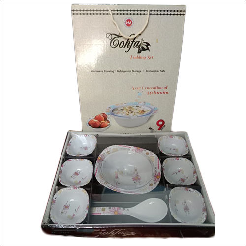 Pure White 9 Pc Pudding Set