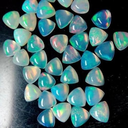 7mm Ethiopian Opal Trillion Cabochon Loose Gemstones