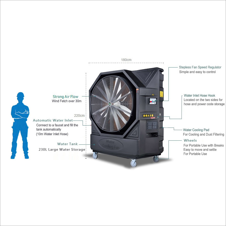 50 inches Evaporative Air Cooler with Shutter