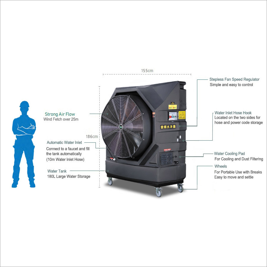 40 inches Portable Evaporative Air Cooler