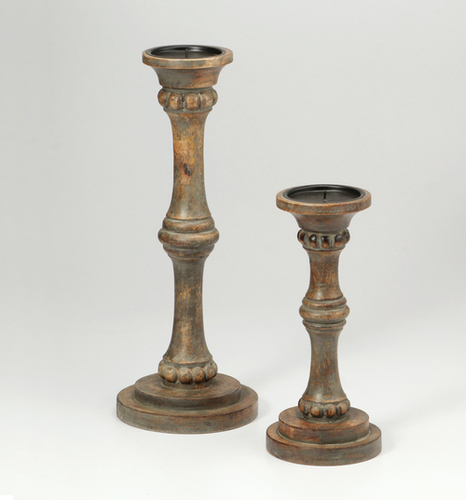 Set2 Candle Holder With Beads