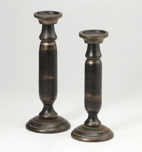 Set of 2 Antique Candle Holder