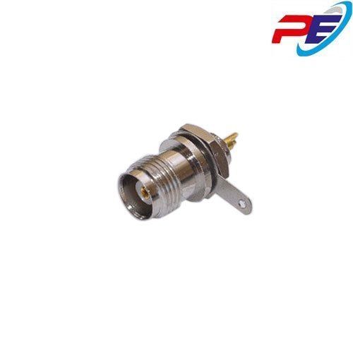 Tnc Female Bulkhead Connector - Color: Silver